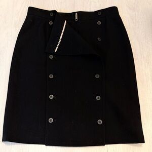 Burberry Black Double-Breasted Pencil Skirt - Size 6 (US)